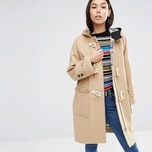 ASOS Hooded Duffle Coat in Oversized Fit